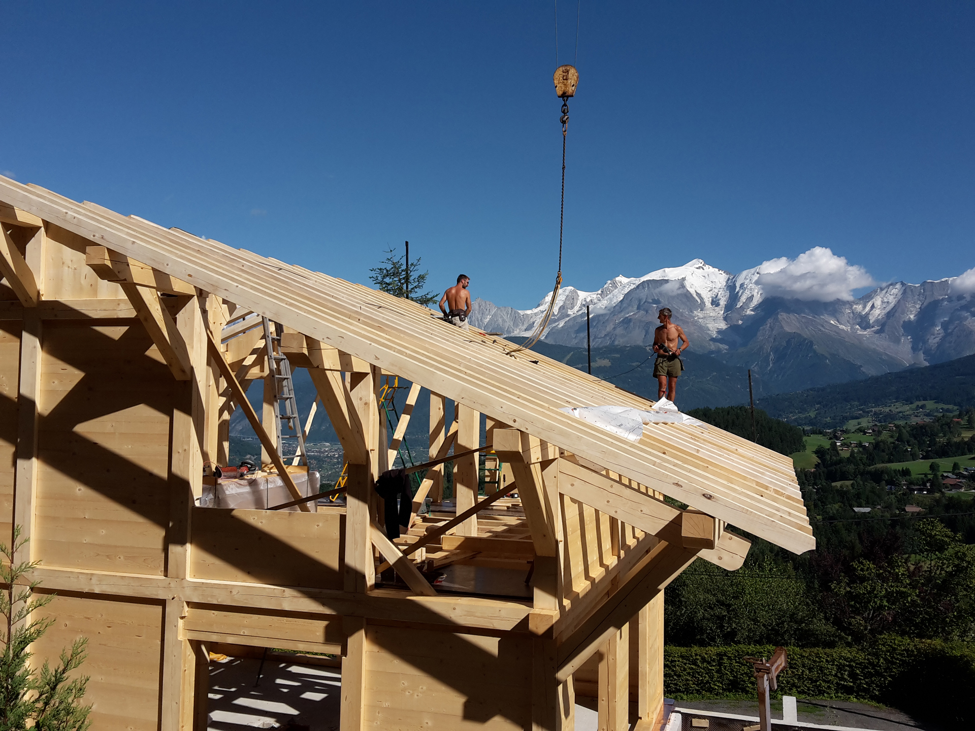 Charpente - Chalet et charpente en ossature bois en Haute-Savoie - Chalet Cart